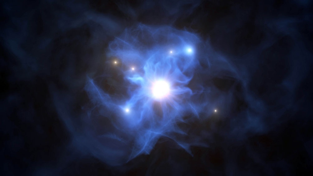 Hallan un agujero negro supermasivo de tiempos lejanos del Universo