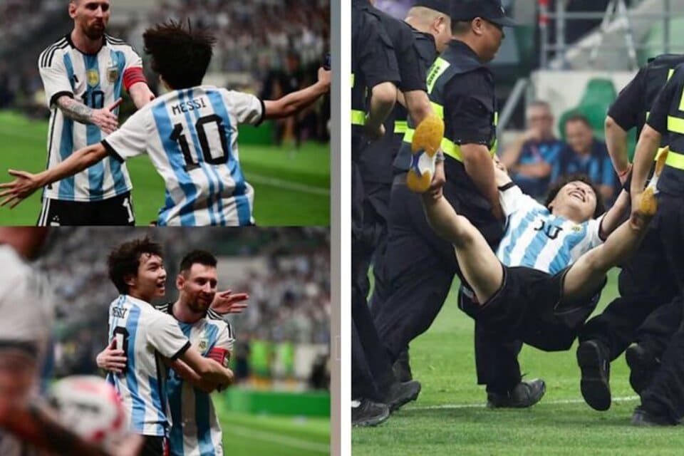 El joven chino que entró a abrazar a Messi pidió perdón